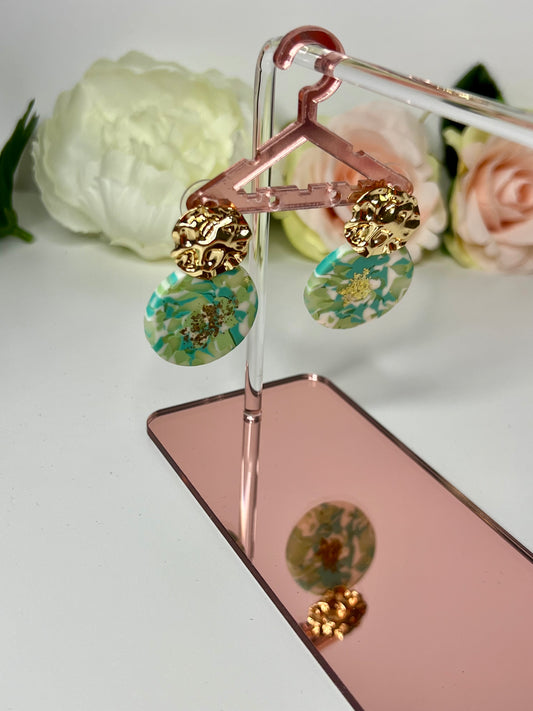 Boucles vert menthe