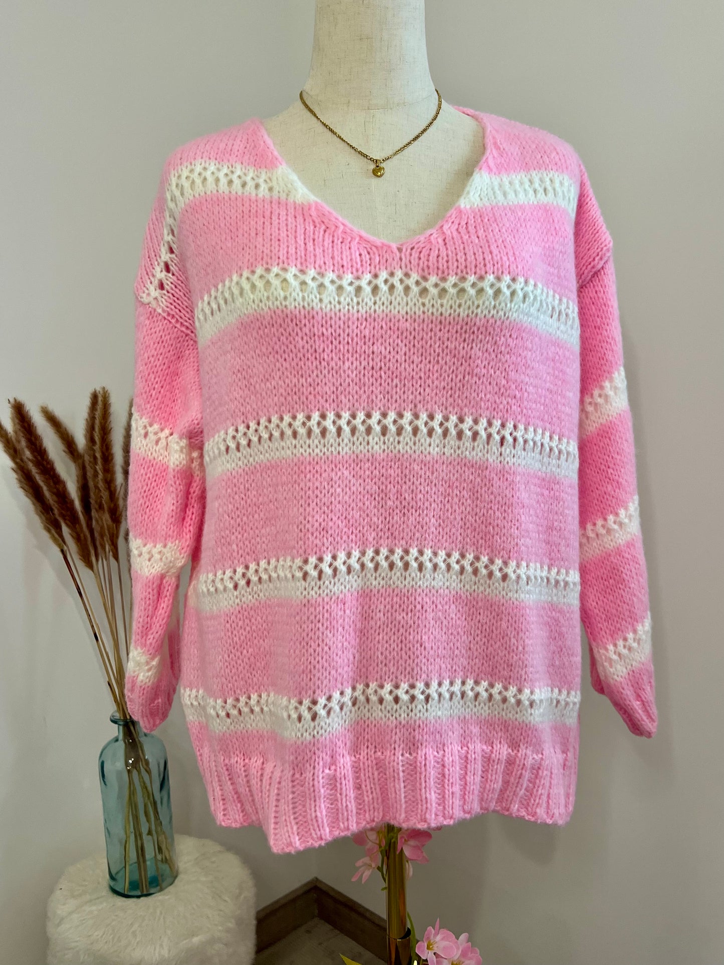 PULLOVER DOUX RAYE ROSE