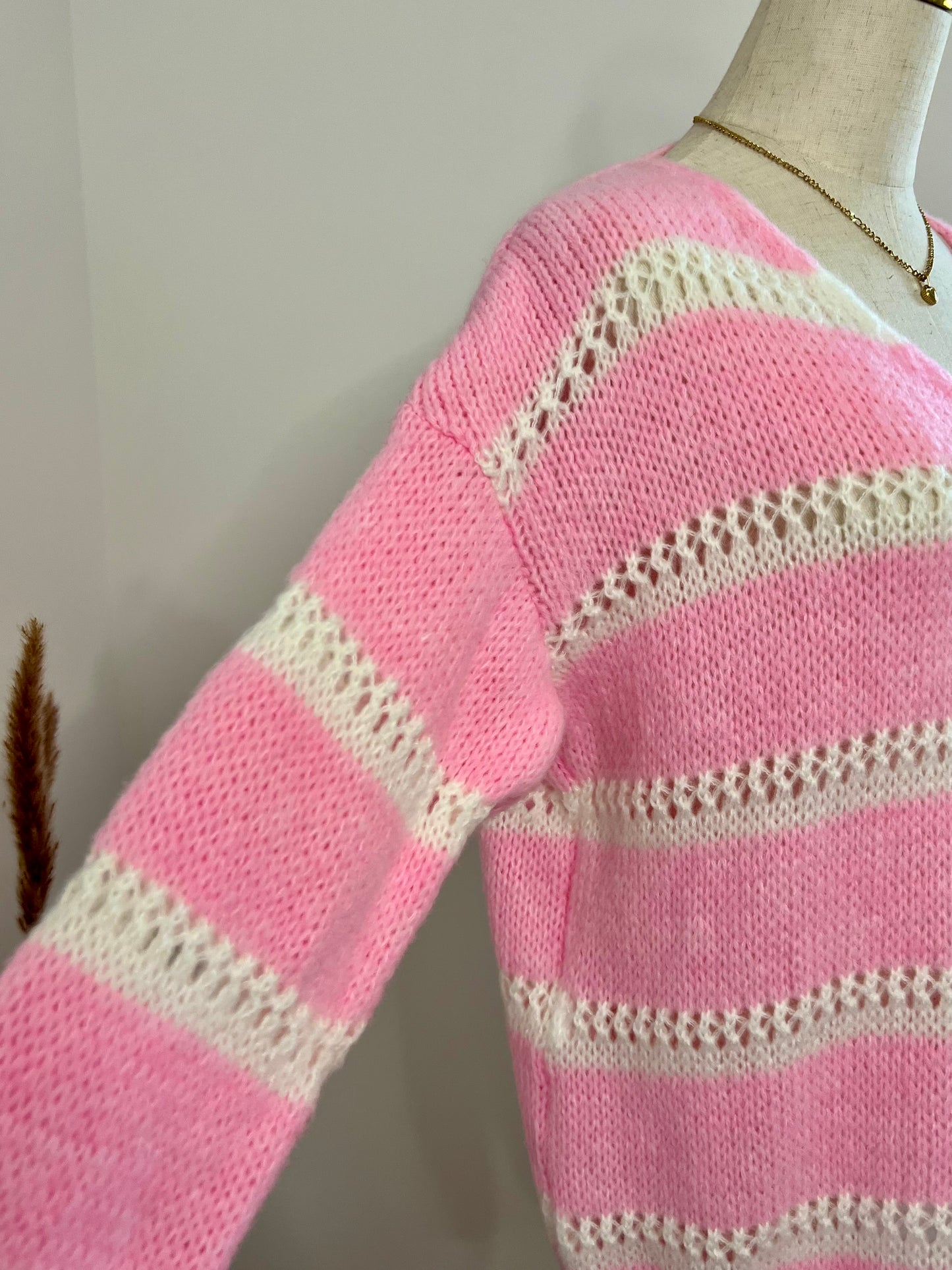 PULLOVER DOUX RAYE ROSE